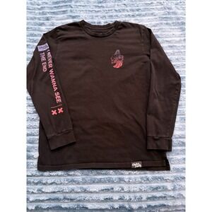 Electric Family Long Sleeve T-Shirt Graphic Print AB Lion Design Mens Size L